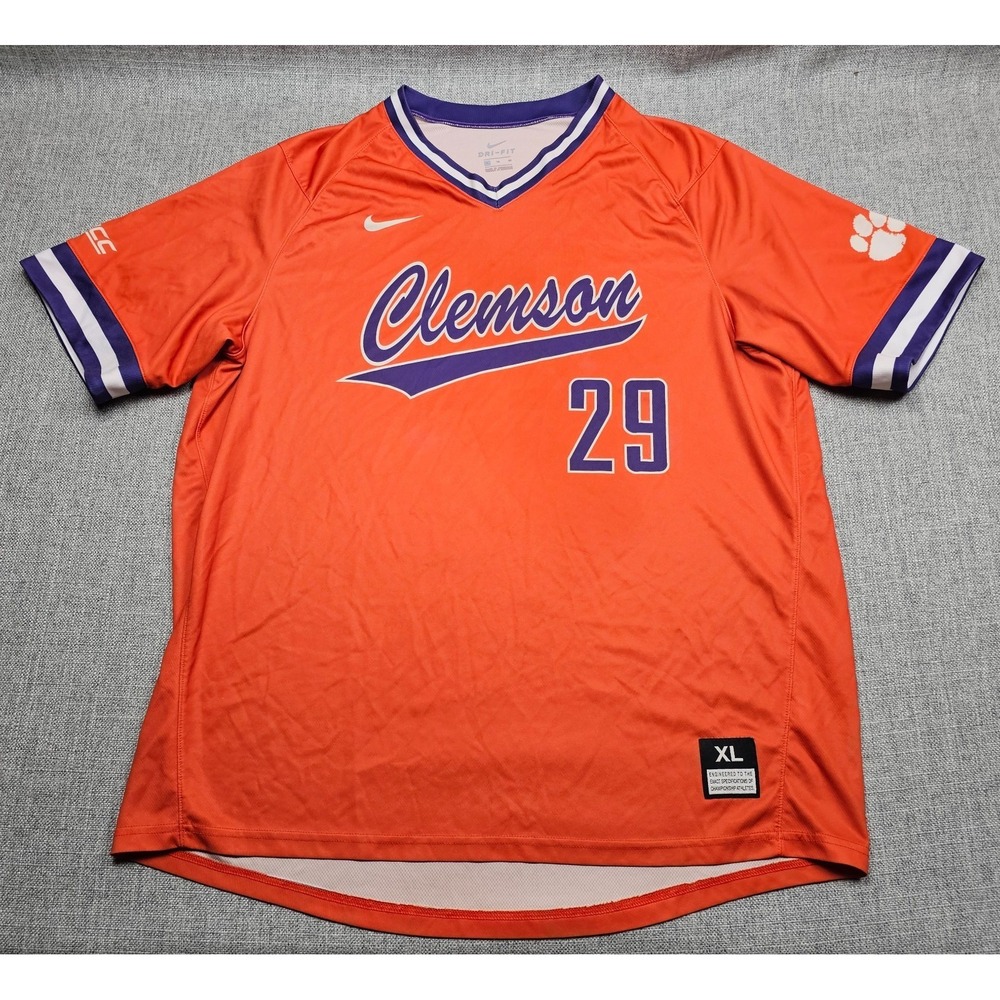 Clemson Tigers Baseball Jersey Mens XL Nike Practice Team Issued Authentic NCAA